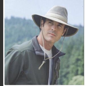 Dorfman Pacific Solarweave Men’s M  Olive Cotton Twill Safari Hat Mesh